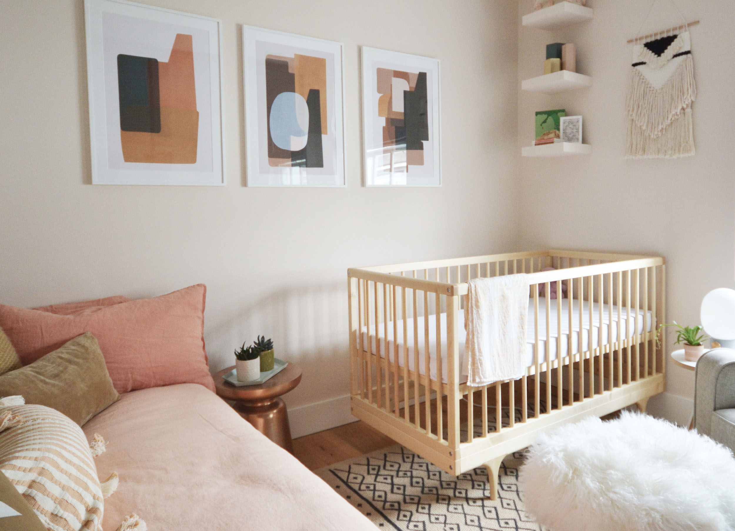 single bed in nursery